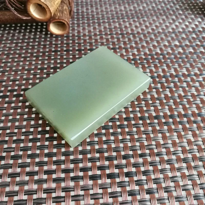 Natural Kunlun Jade Rough Nephrite Raw (59g,5.8X4X0.9cm)