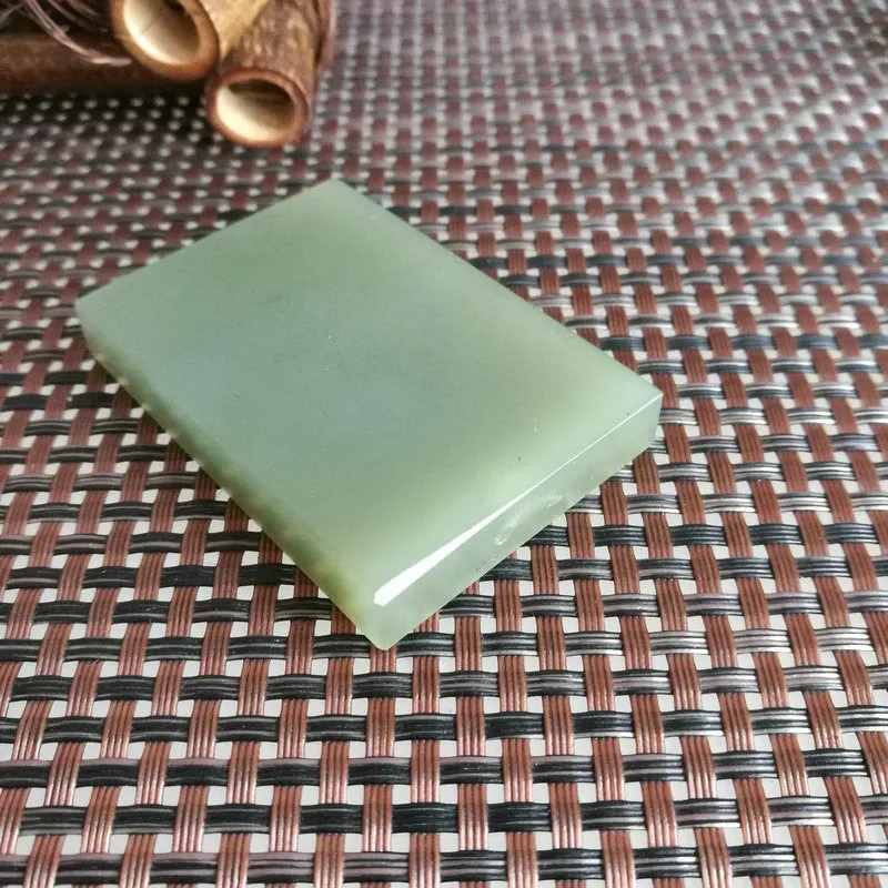 Natural Kunlun Jade Rough Nephrite Raw (59g,5.8X4X0.9cm)