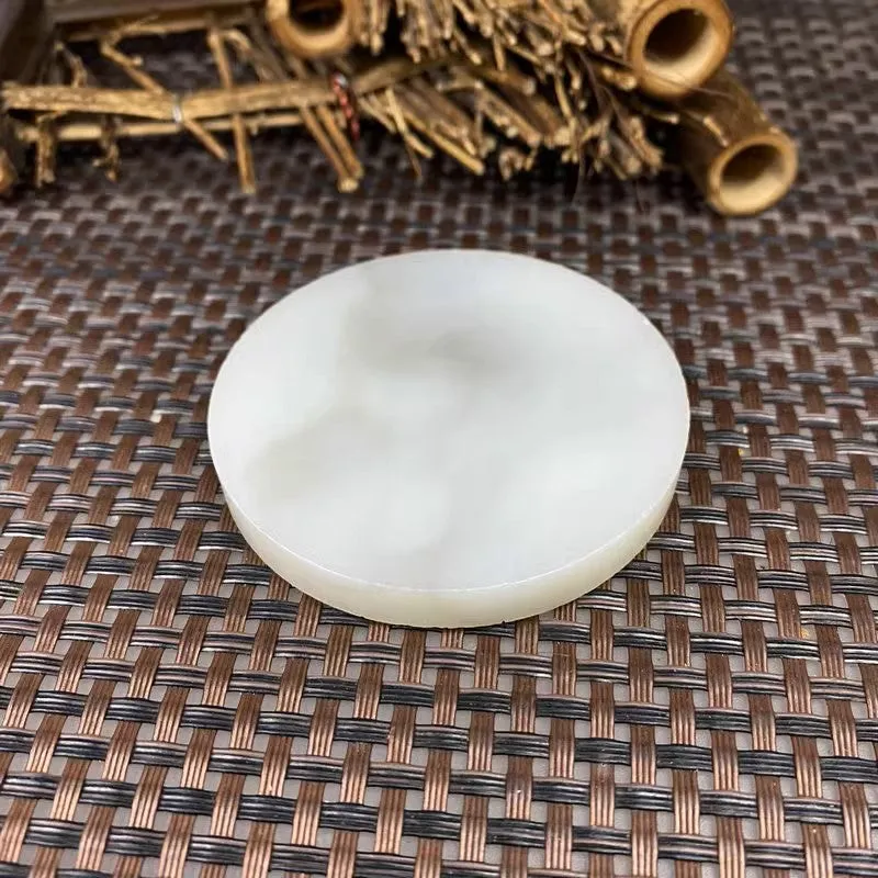 Natural Kunlun Jade Rough Nephrite Raw (60g,5.9X0.7cm)