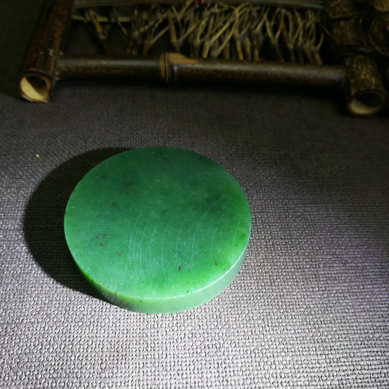 Natural Kunlun Jade Rough Nephrite Raw (66g,5.3X1cm)