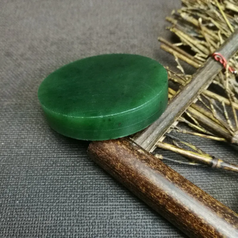 Natural Kunlun Jade Rough Nephrite Raw (66g,5.3X1cm)