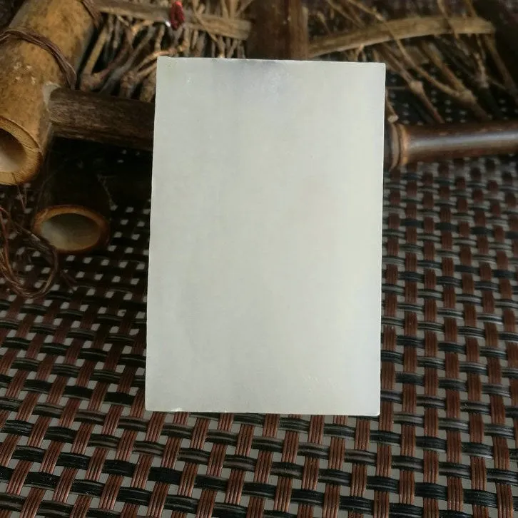 Natural Kunlun Jade Rough Nephrite Raw (68g, 6X4x1cm)