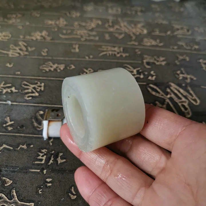 Natural Kunlun Jade Rough Nephrite Raw (74g, 4X3.1X2.3cm)