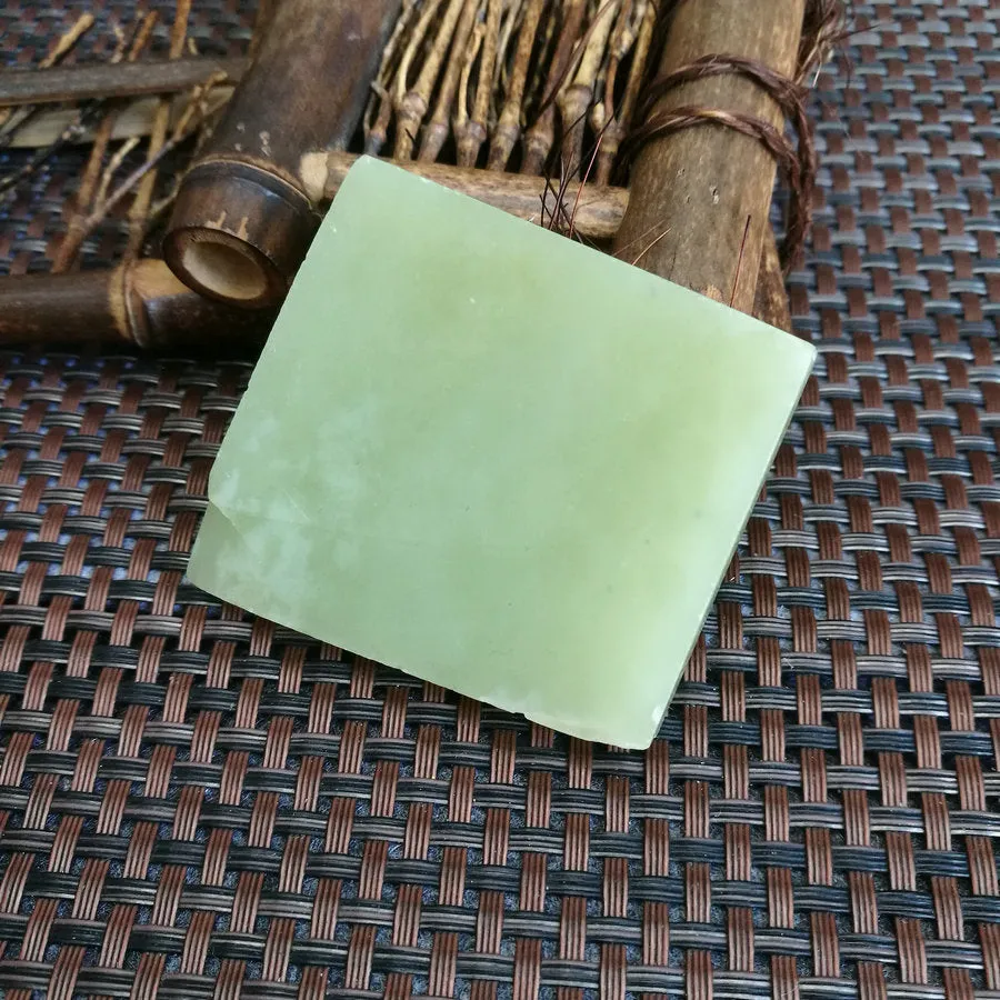 Natural Kunlun Jade Rough Nephrite Raw (74g,4.5X5X1cm)