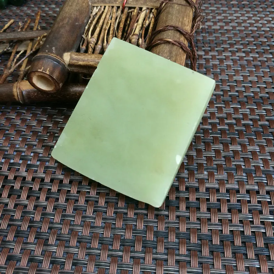 Natural Kunlun Jade Rough Nephrite Raw (74g,4.5X5X1cm)