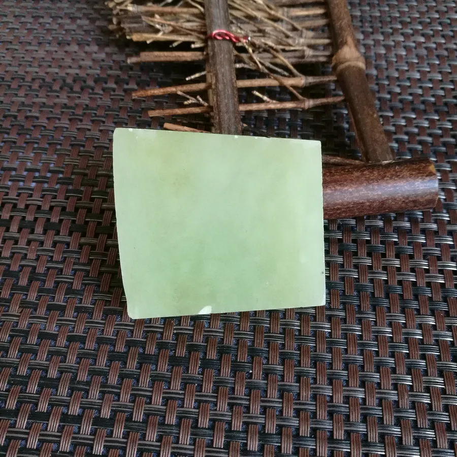 Natural Kunlun Jade Rough Nephrite Raw (74g,4.5X5X1cm)
