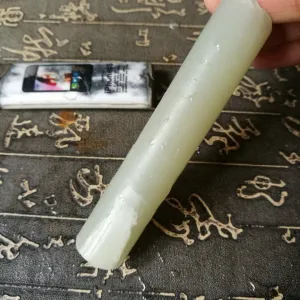 Natural Kunlun Jade Rough Nephrite Raw (75g, 9X1.8cm)