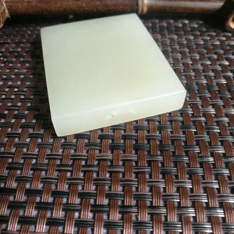 Natural Kunlun Jade Rough Nephrite Raw (81g,6X4.6X1cm)