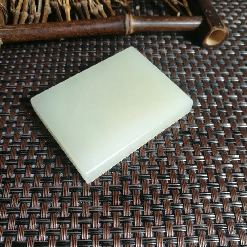 Natural Kunlun Jade Rough Nephrite Raw (81g,6X4.6X1cm)