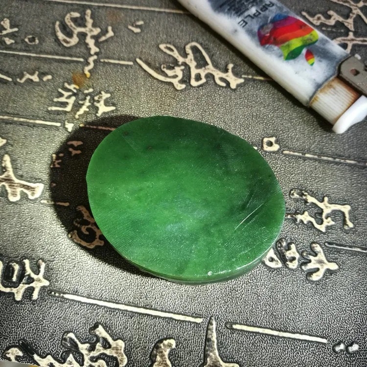 Natural Kunlun Jade Rough Nephrite Raw (82g, 5.2X4X1.6cm)