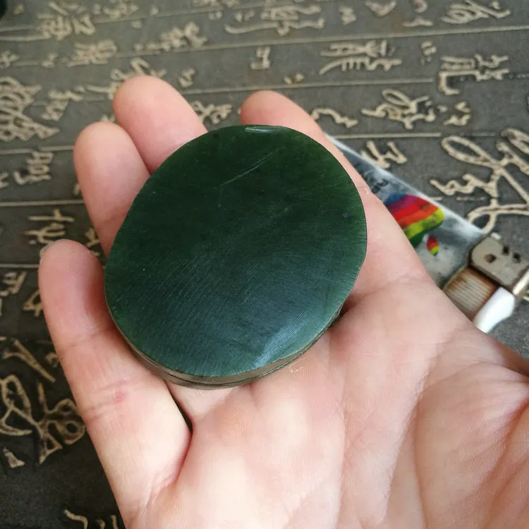 Natural Kunlun Jade Rough Nephrite Raw (82g, 5.2X4X1.6cm)