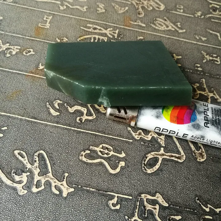 Natural Kunlun Jade Rough Nephrite Raw (85g, 6.5X4.5X1cm)