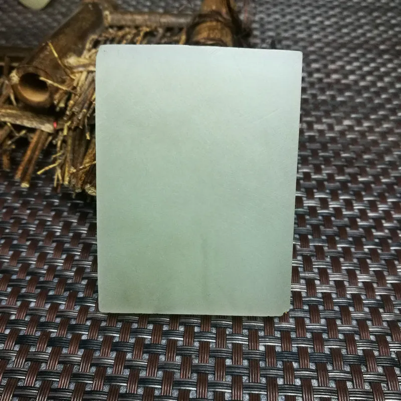 Natural Kunlun Jade Rough Nephrite Raw (86g,6.5X4.8X0.9cm)