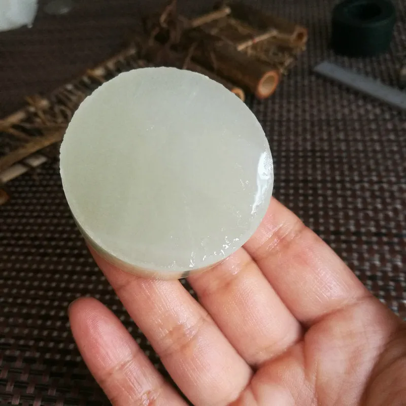 Natural Kunlun Jade Rough Nephrite Raw (90g, 5X1.6cm)