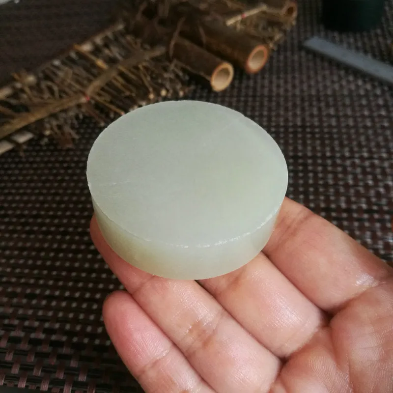 Natural Kunlun Jade Rough Nephrite Raw (90g, 5X1.6cm)