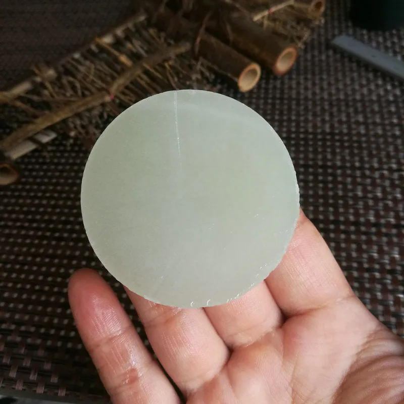 Natural Kunlun Jade Rough Nephrite Raw (90g, 5X1.6cm)