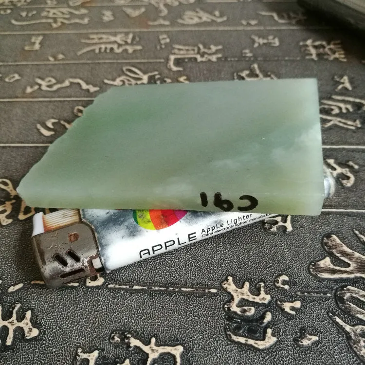 Natural Kunlun Jade Rough Nephrite Raw (98g, 7.7X6.2X0.7cm)