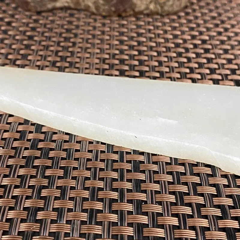 Natural Kunlun Jade Rough Nephrite Raw (98g,16X4.3X0.8cm)