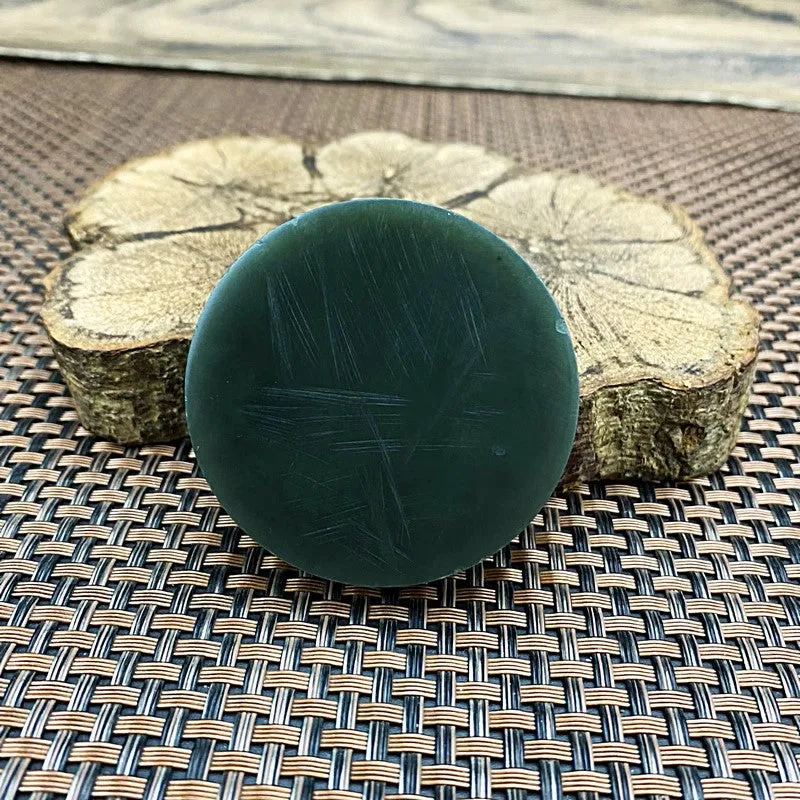 Natural Kunlun Jade Rough Nephrite Raw (99g,5.2X1.5cm)-S