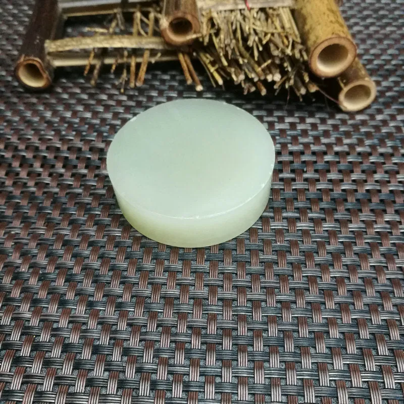 Natural Kunlun Jade Rough Nephrite Raw S-(102g,5.3X1.6cm)