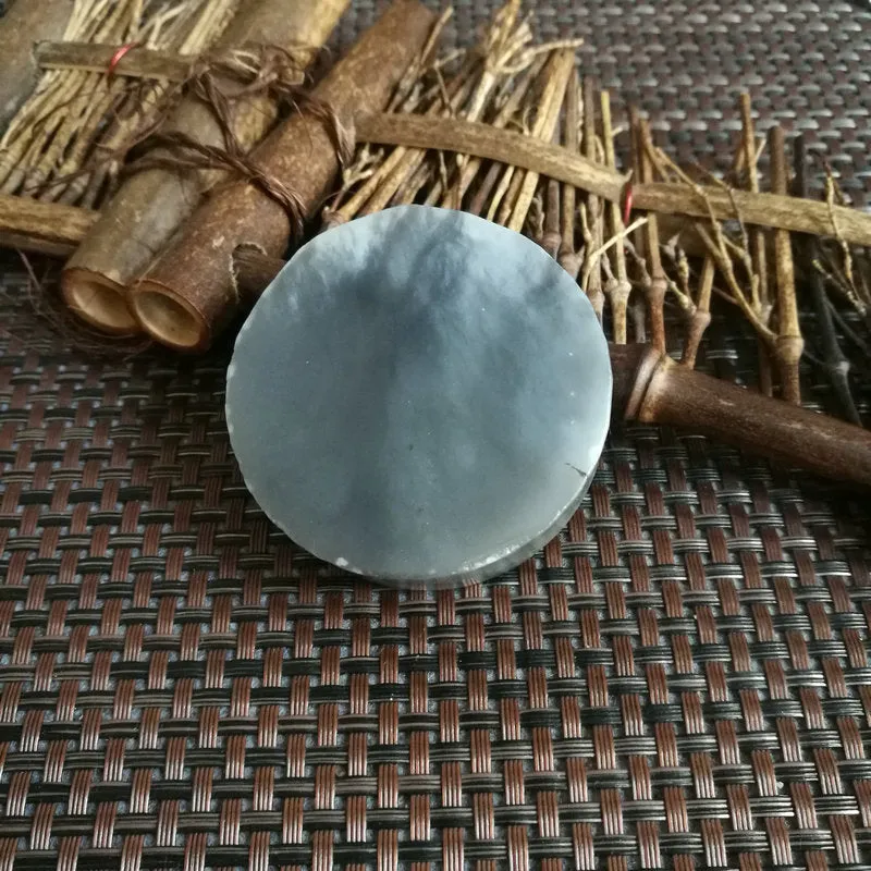 Natural Kunlun Jade Rough Nephrite Raw S-(106g,5.4X1.6cm)