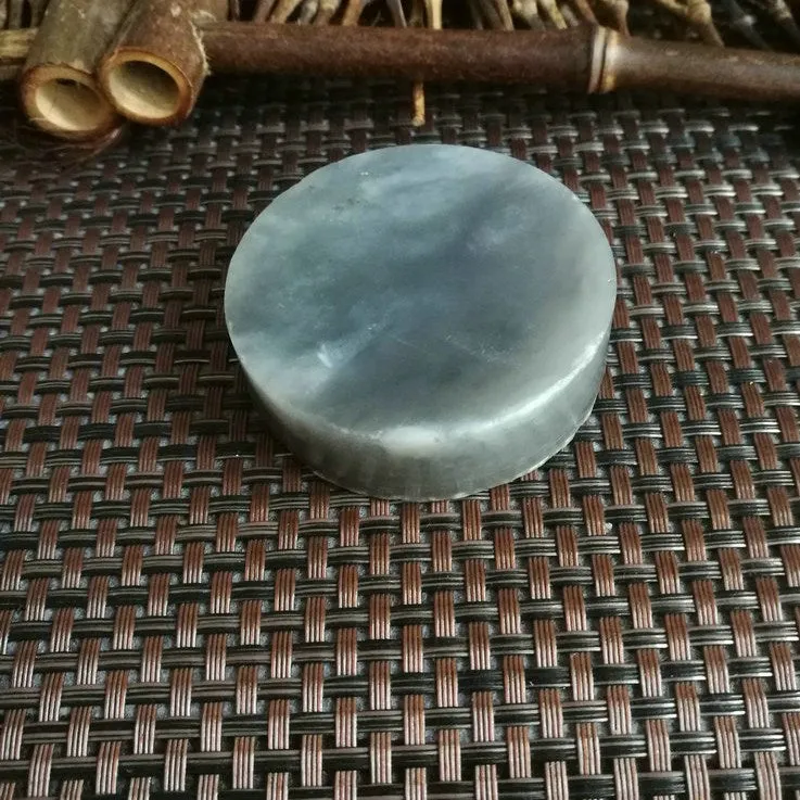 Natural Kunlun Jade Rough Nephrite Raw S-(106g,5.4X1.6cm)