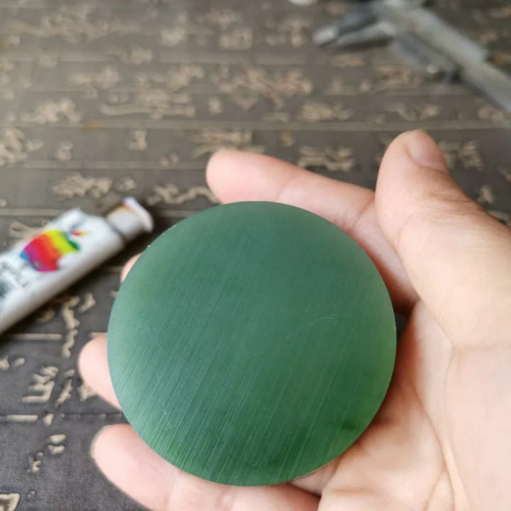 Natural Siberian Jade Rough Nephrite Raw (130g, 5.5X5.5X1.9cm)