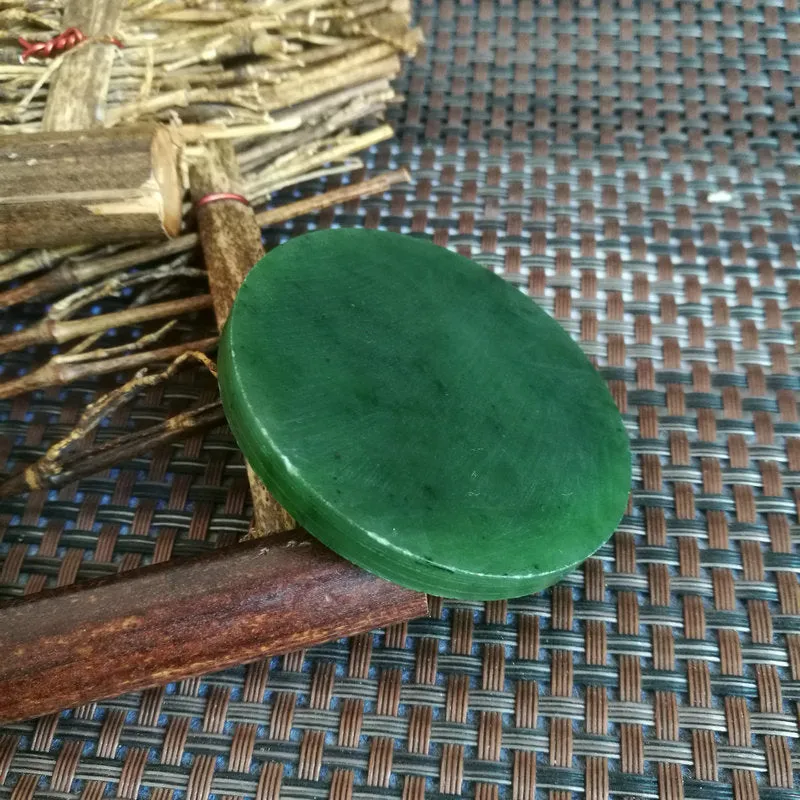 Natural Siberian Jade Rough Nephrite Raw (42g,5.5X0.6cm)