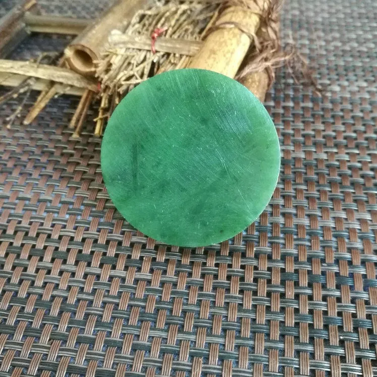Natural Siberian Jade Rough Nephrite Raw (42g,5.5X0.6cm)