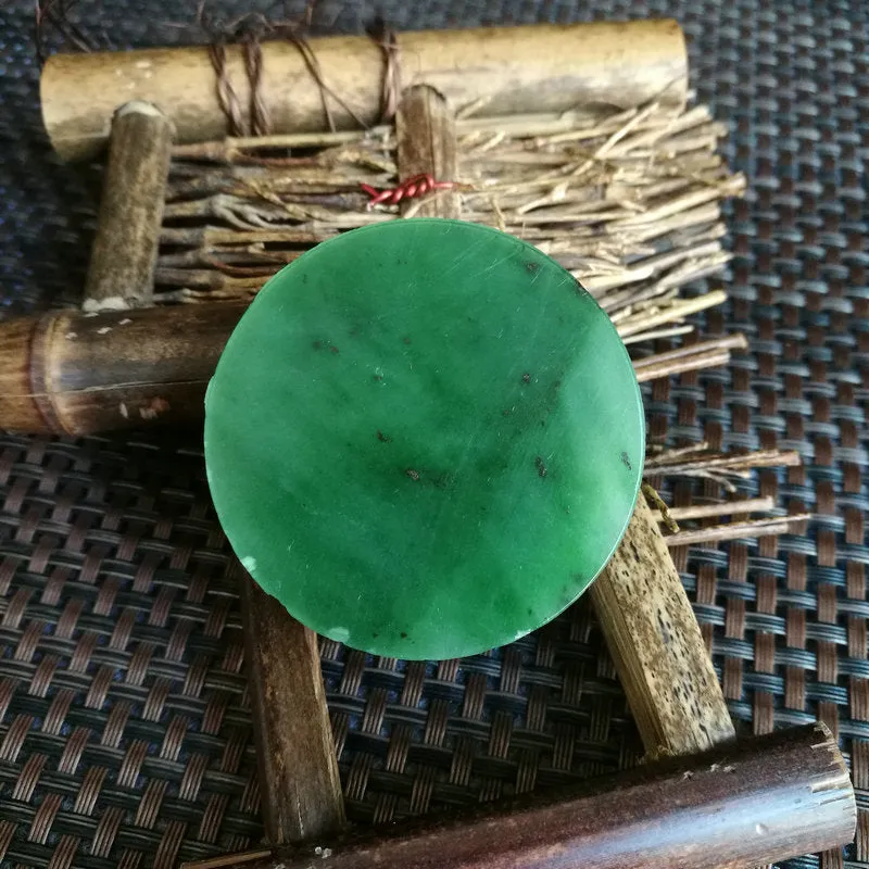 Natural Siberian Jade Rough Nephrite Raw (83g,4.8X1.55cm)