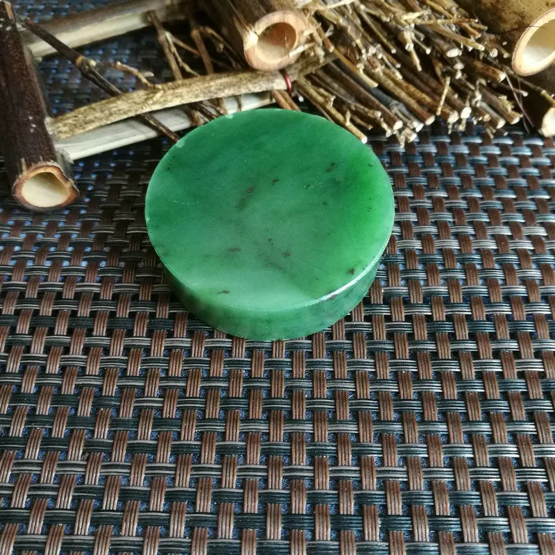 Natural Siberian Jade Rough Nephrite Raw (83g,4.8X1.55cm)