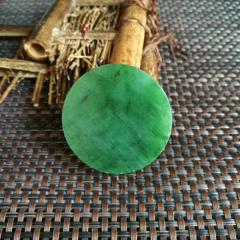 Natural Siberian Jade Rough Nephrite Raw (83g,4.8X1.55cm)