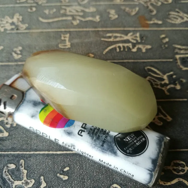 Natural Siberian Jade Rough Nephrite Raw (96g, 6.2X4.2cm)