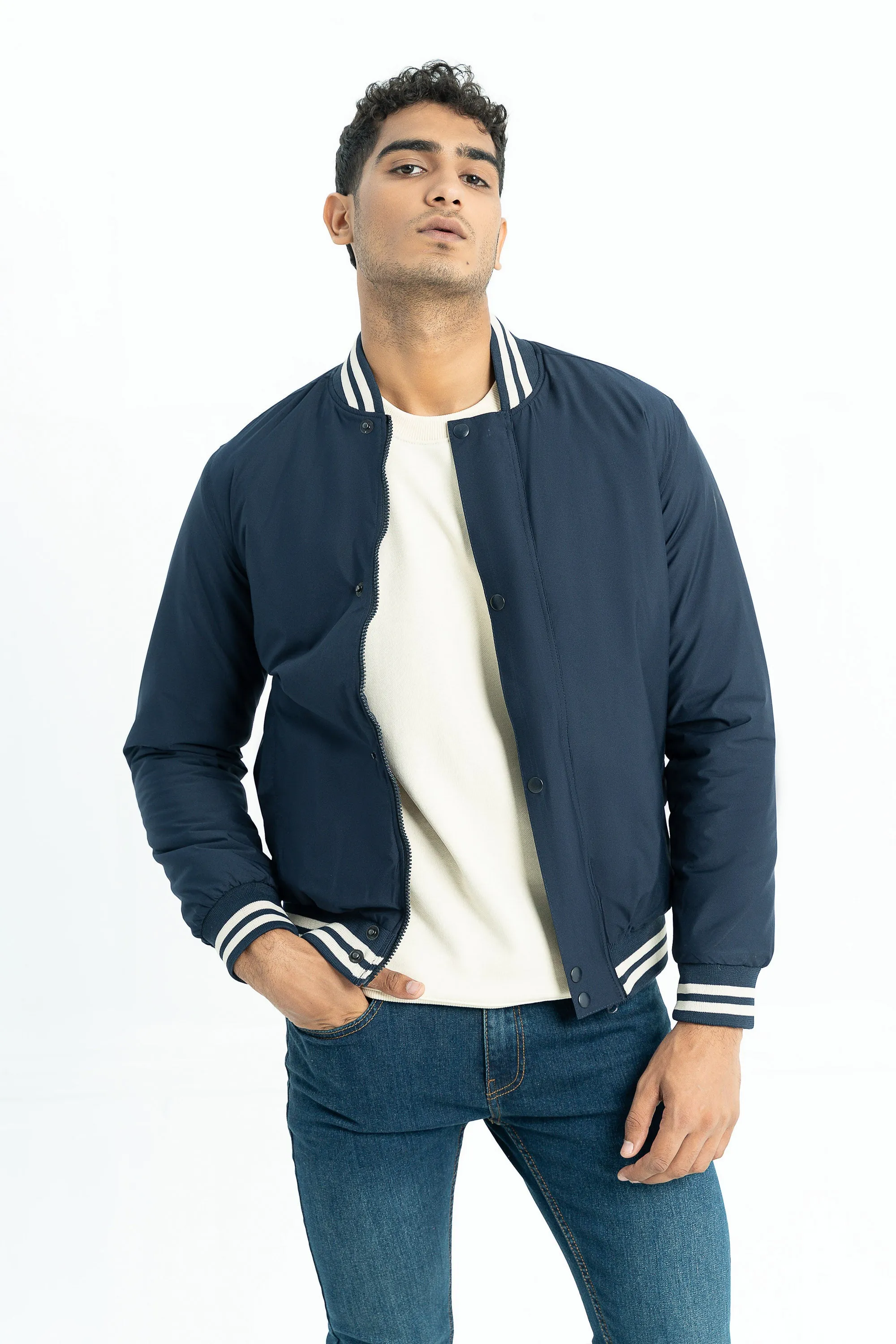 Navy Bomber Jacket
