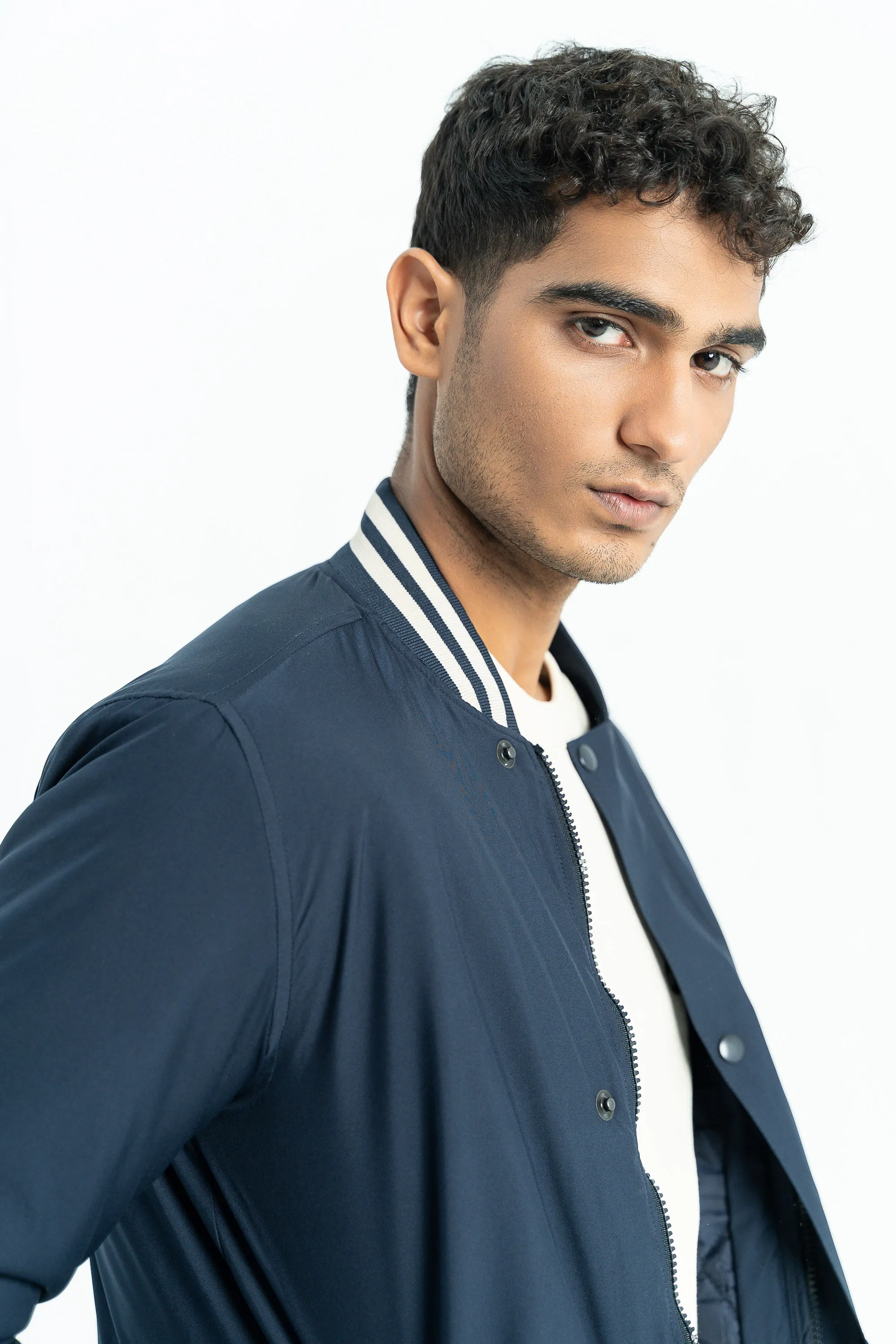 Navy Bomber Jacket