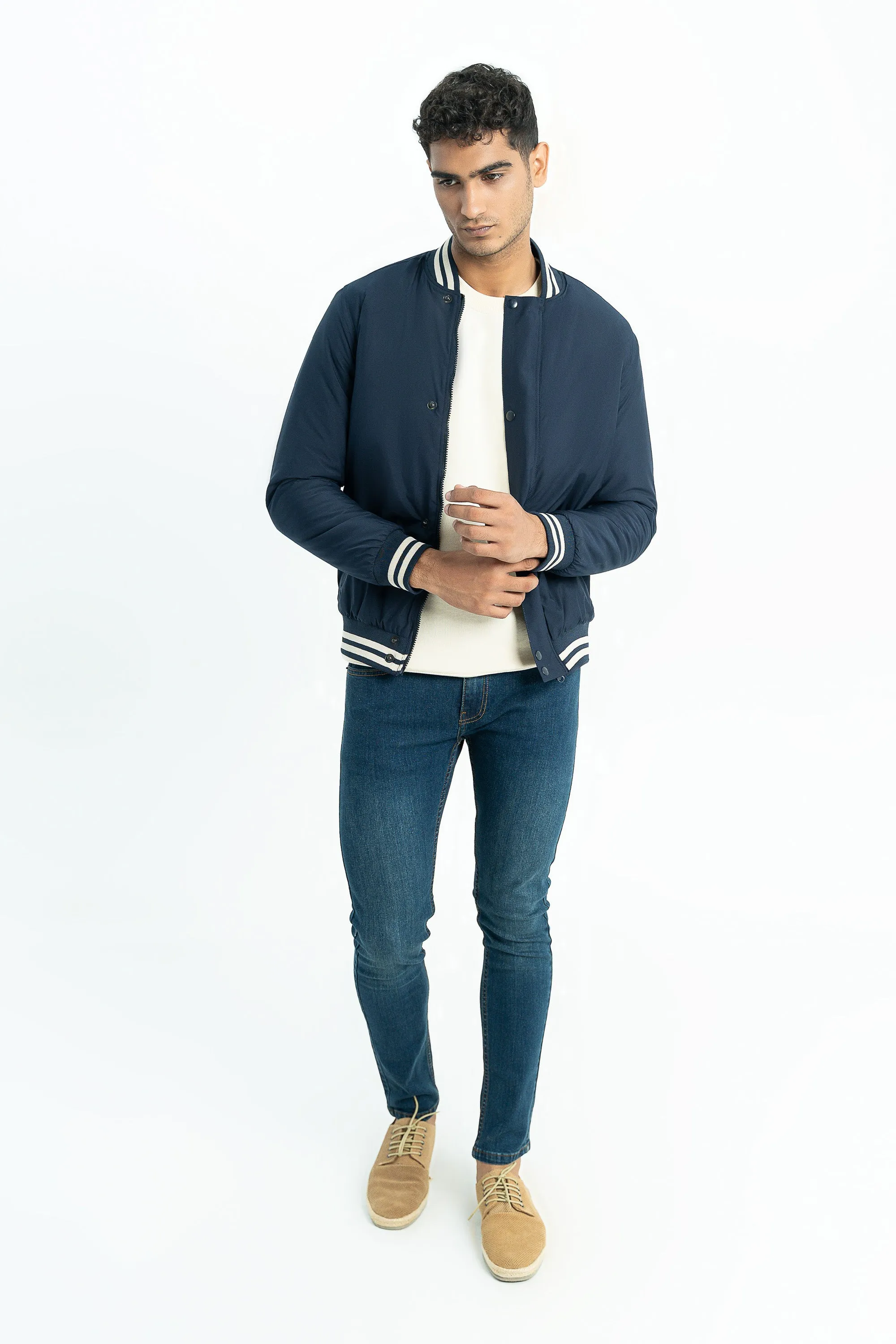 Navy Bomber Jacket