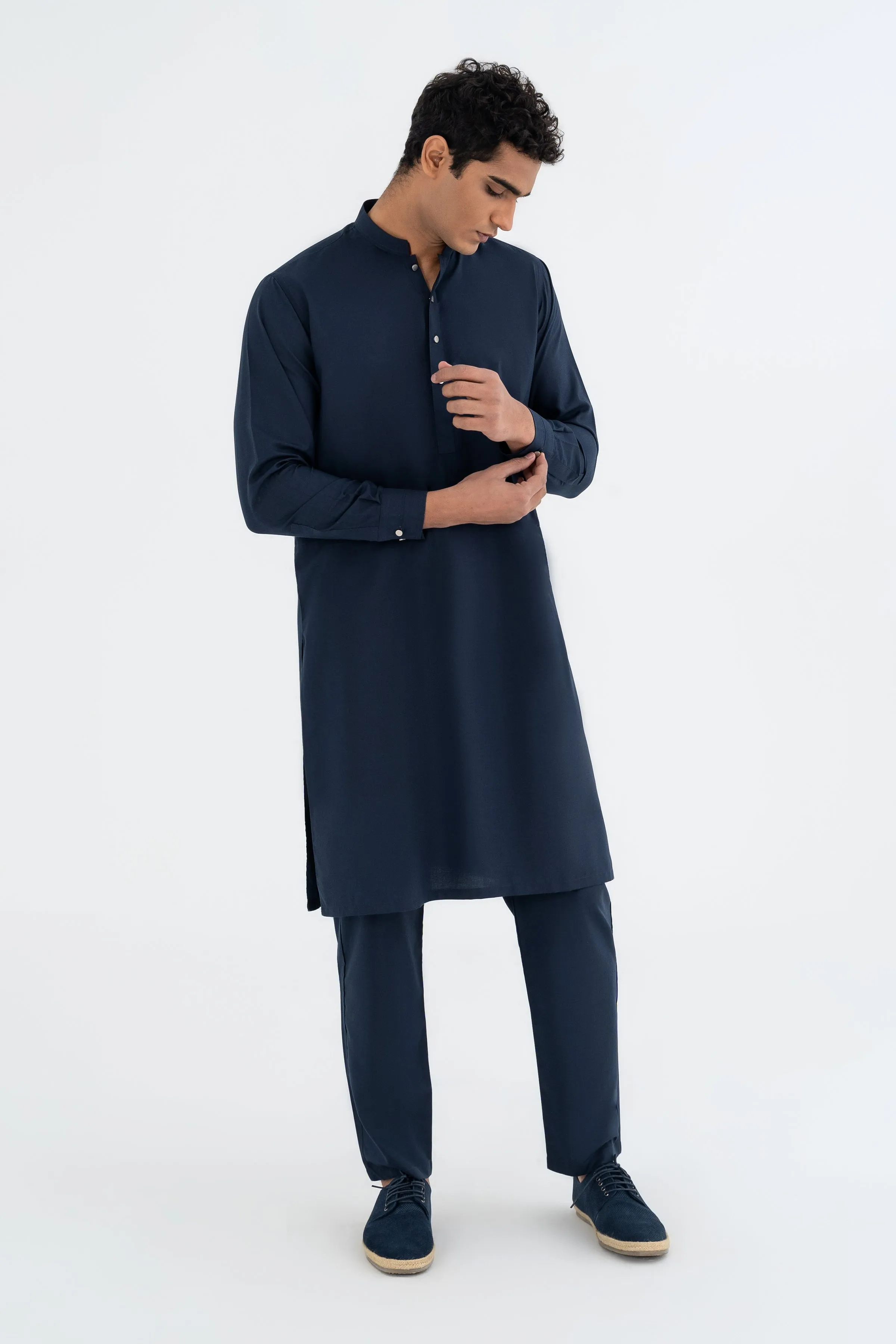 Navy Kurta Trouser