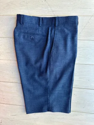 Navy Linen Blend Premium Short