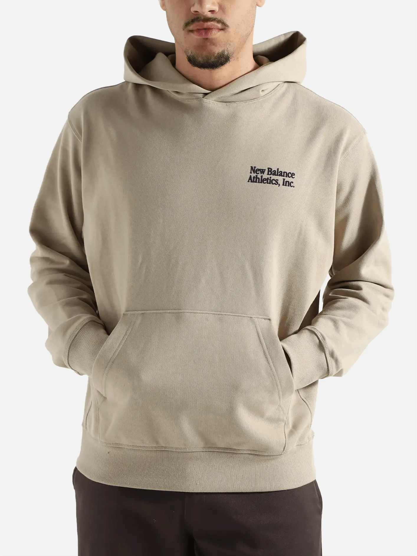 NB Athletics Embroidered Relaxed Hoodie "Beige"