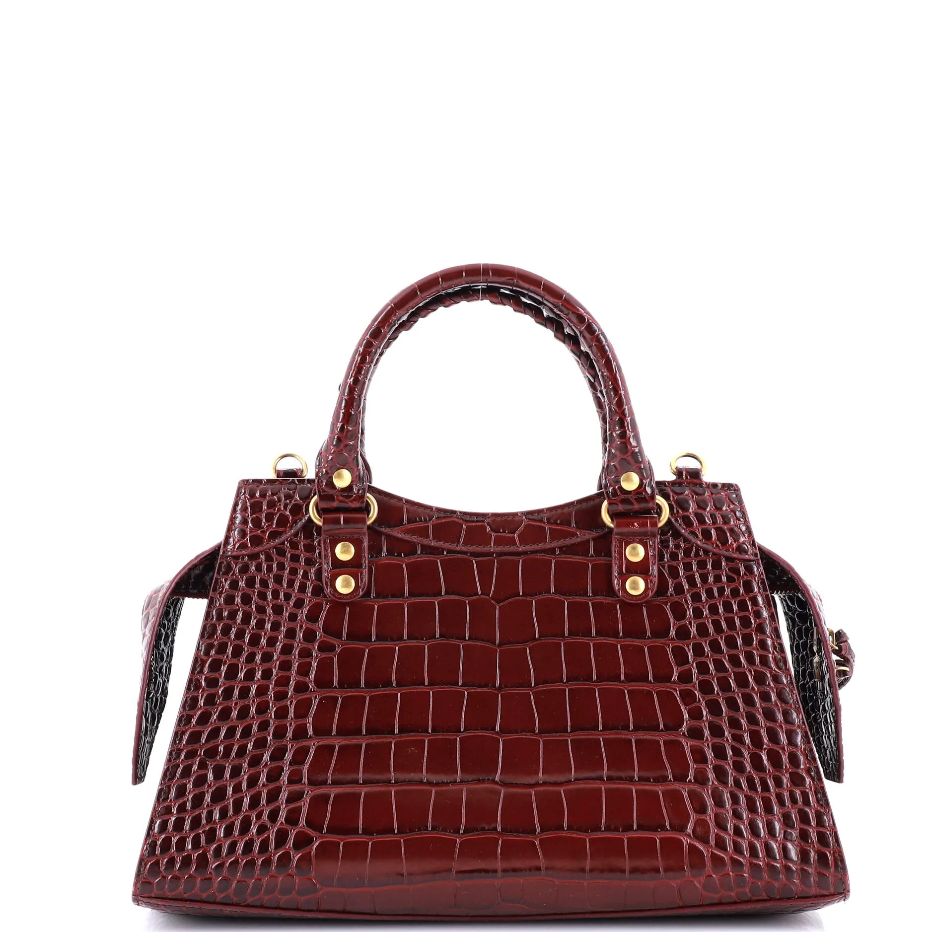 Neo Classic City Bag Crocodile Embossed Leather Small