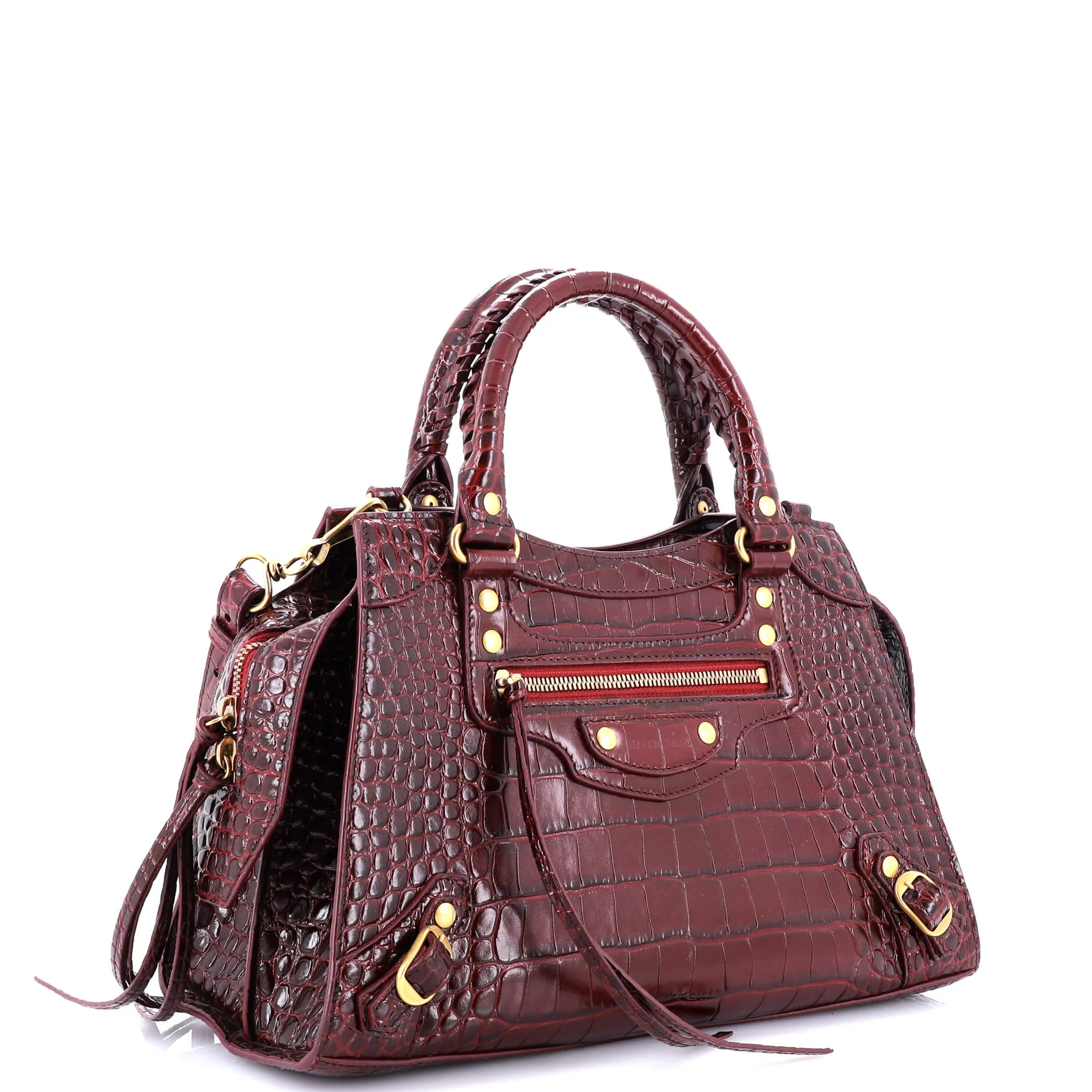 Neo Classic City Bag Crocodile Embossed Leather Small