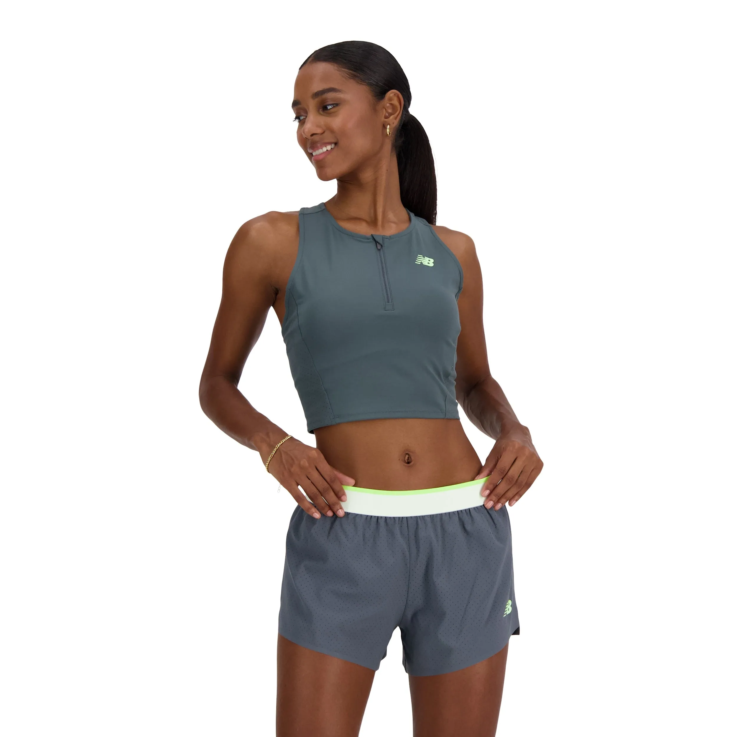 NEW BALANCE SLEEK RACE DAY FITTED TANK - FEMME