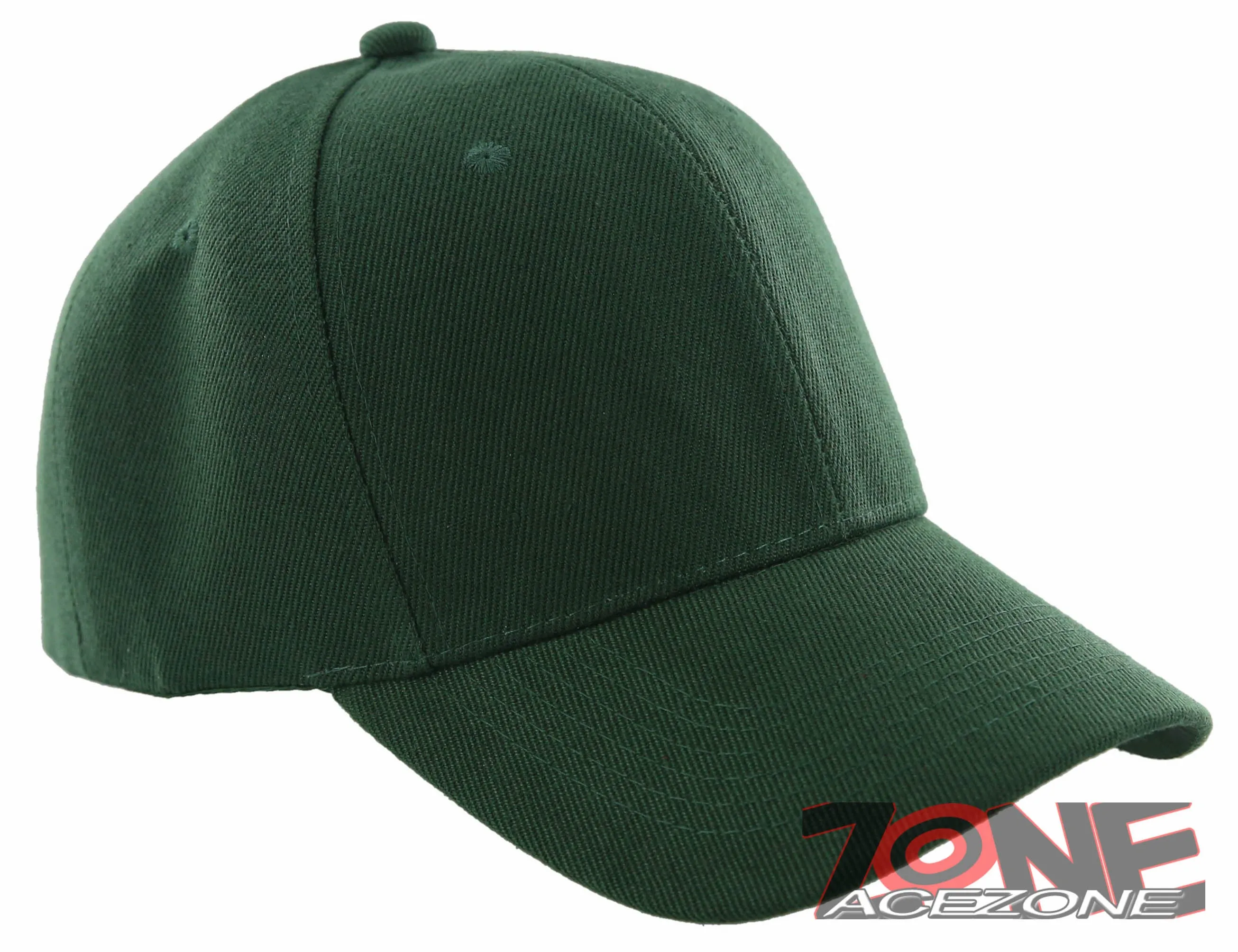 NEW! PLAIN SOLID ADJUSTABLE BASEBALL CAP HAT GREEN