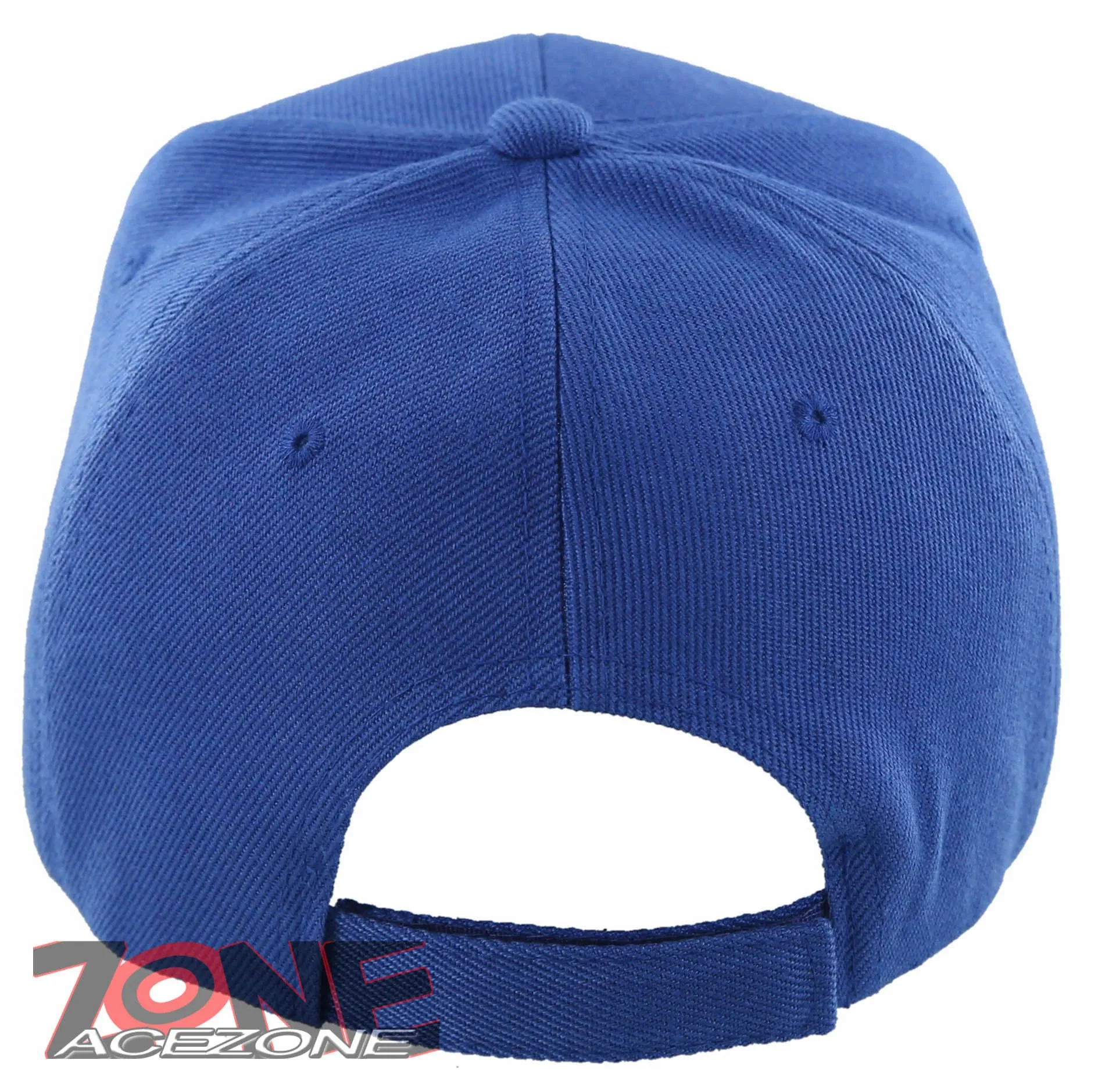 NEW! PLAIN SOLID ADJUSTABLE BASEBALL CAP HAT ROYAL BLUE