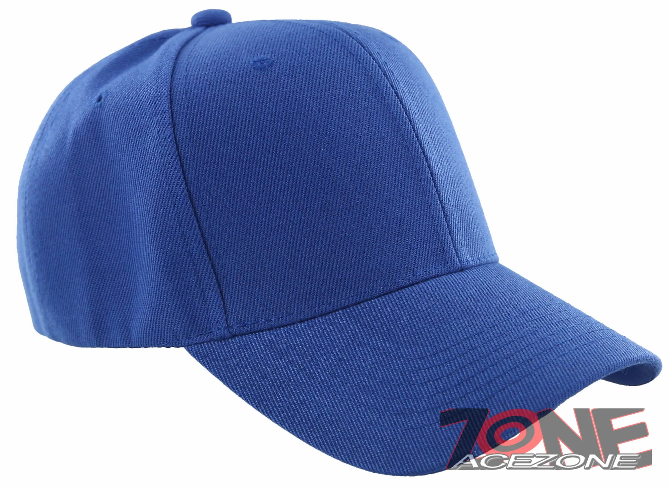 NEW! PLAIN SOLID ADJUSTABLE BASEBALL CAP HAT ROYAL BLUE