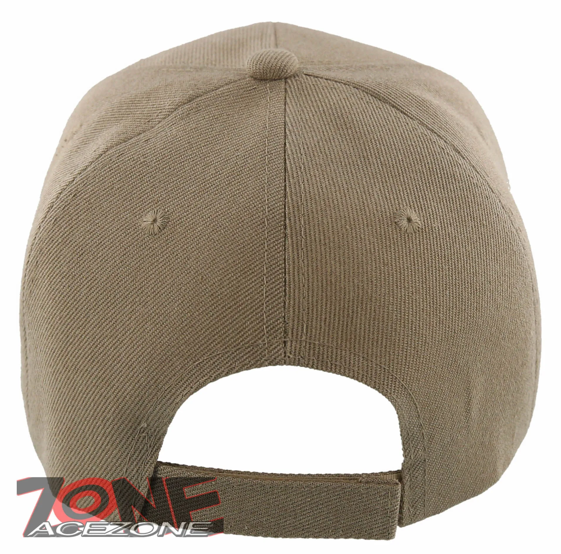 NEW! PLAIN SOLID ADJUSTABLE BASEBALL CAP HAT TAN