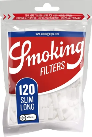 NEW Smoking Classic Slim Long Filters 120 (22mm*6mm) By Smoking Trading House