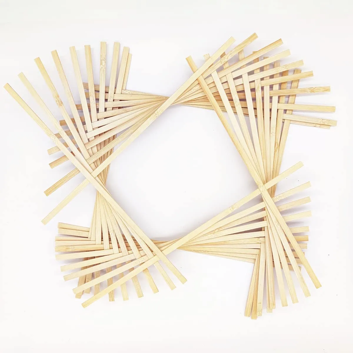 NEW Worown 30 pcs 11.8 Inch Strong Natural Bamboo Sticks, Wooden Craft Sticks, Extra Long Sticks, Wood Strips for Craft Projects, 3/8 Inch Width
