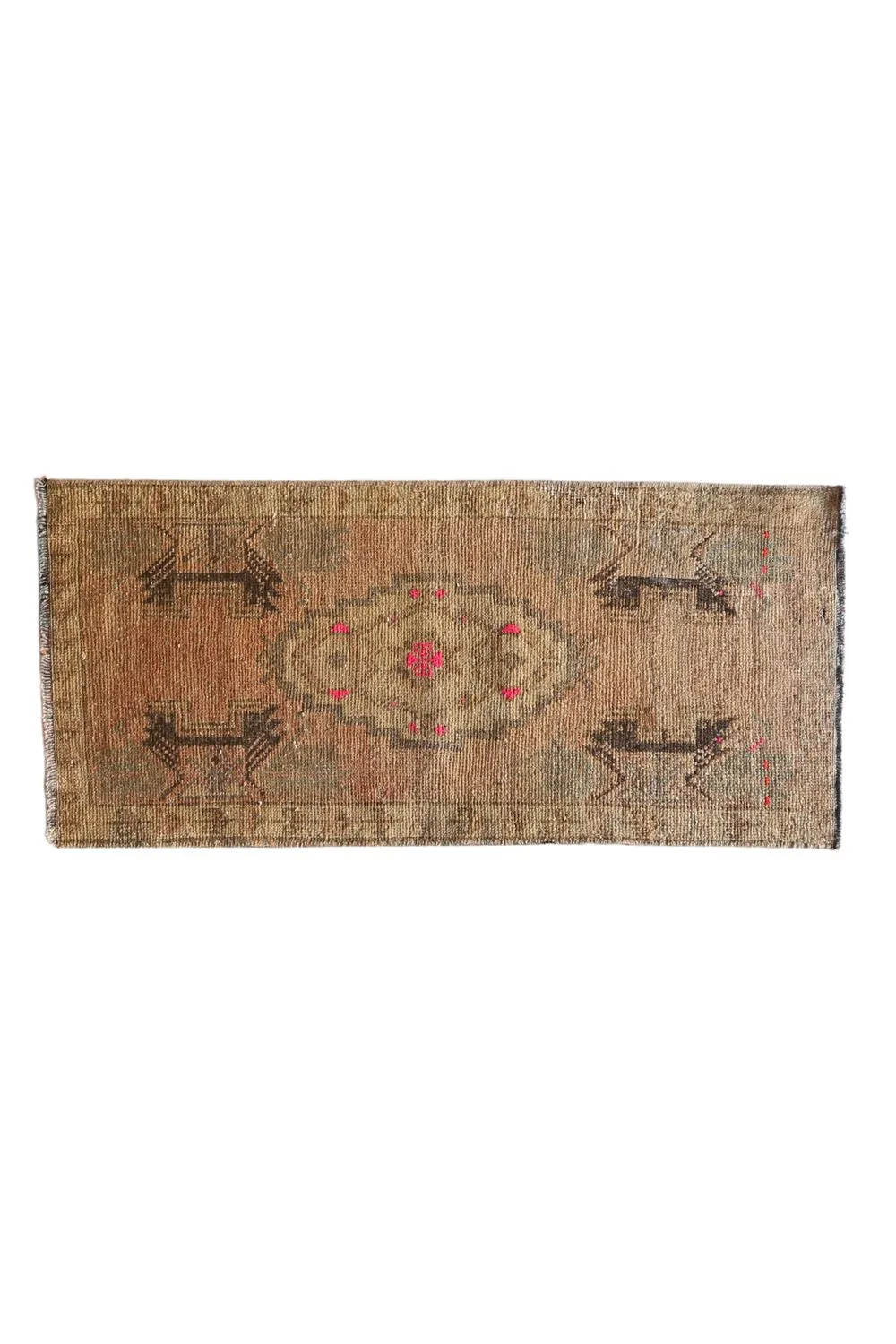 No. 1600 Mini Turkish Vintage Rug - 1'7.5" x 3'6.5"