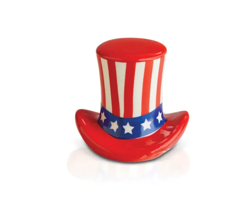 Nora Fleming Home of the Free (Uncle Sam Hat) Mini